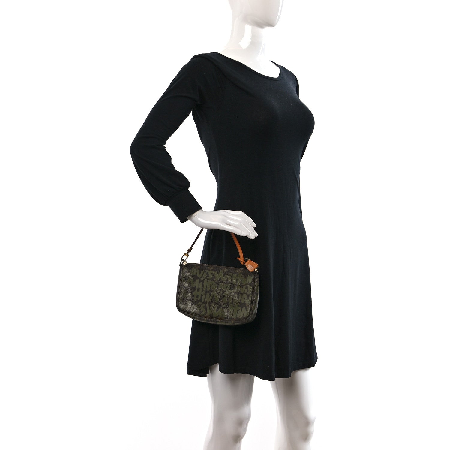 Louis Vuitton Monogram Graffiti Pochette Accessories Kaki 2 of 11