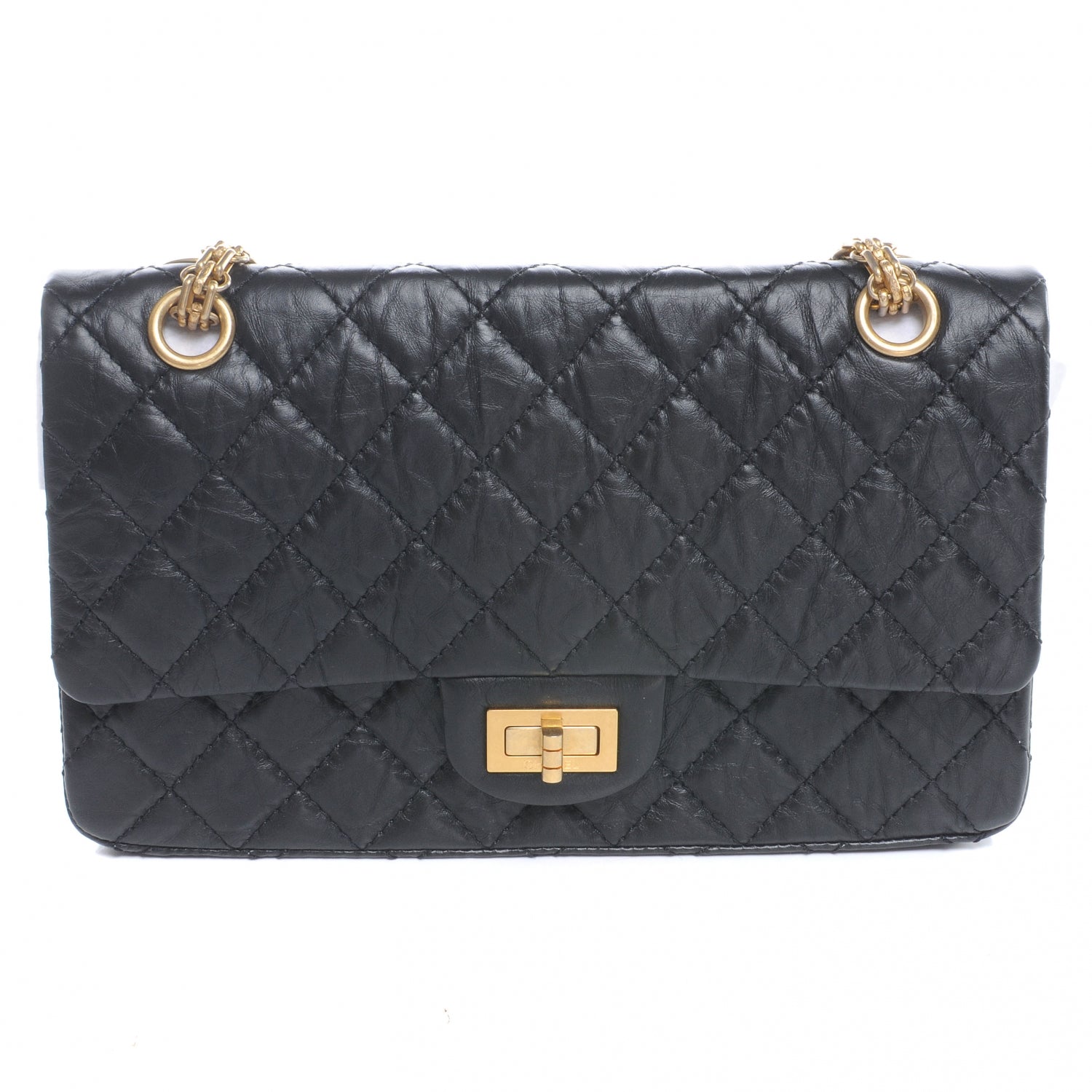 Chanel Aged Calfskin 2.55 Reissue 225 Flap Black 1 of 8