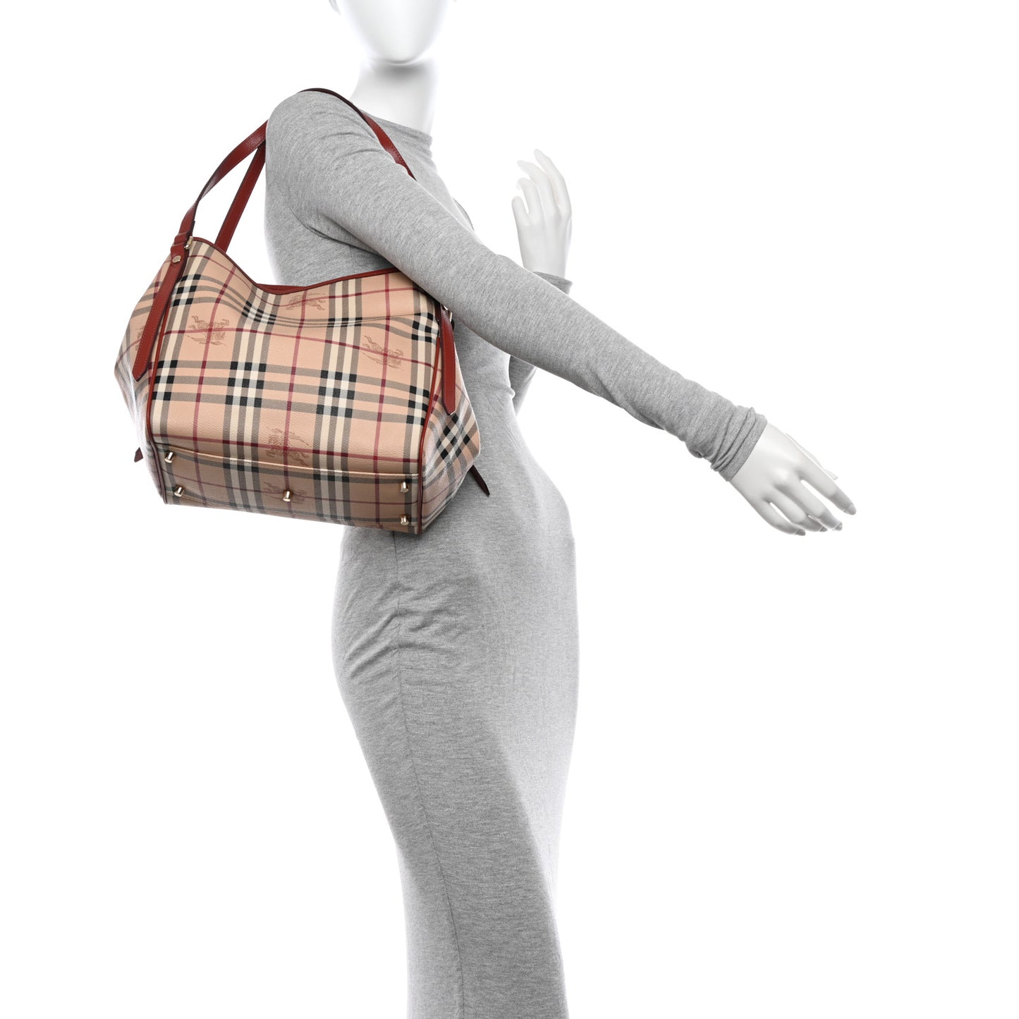 Haymarket Check Small Canterbury Tote Military Red