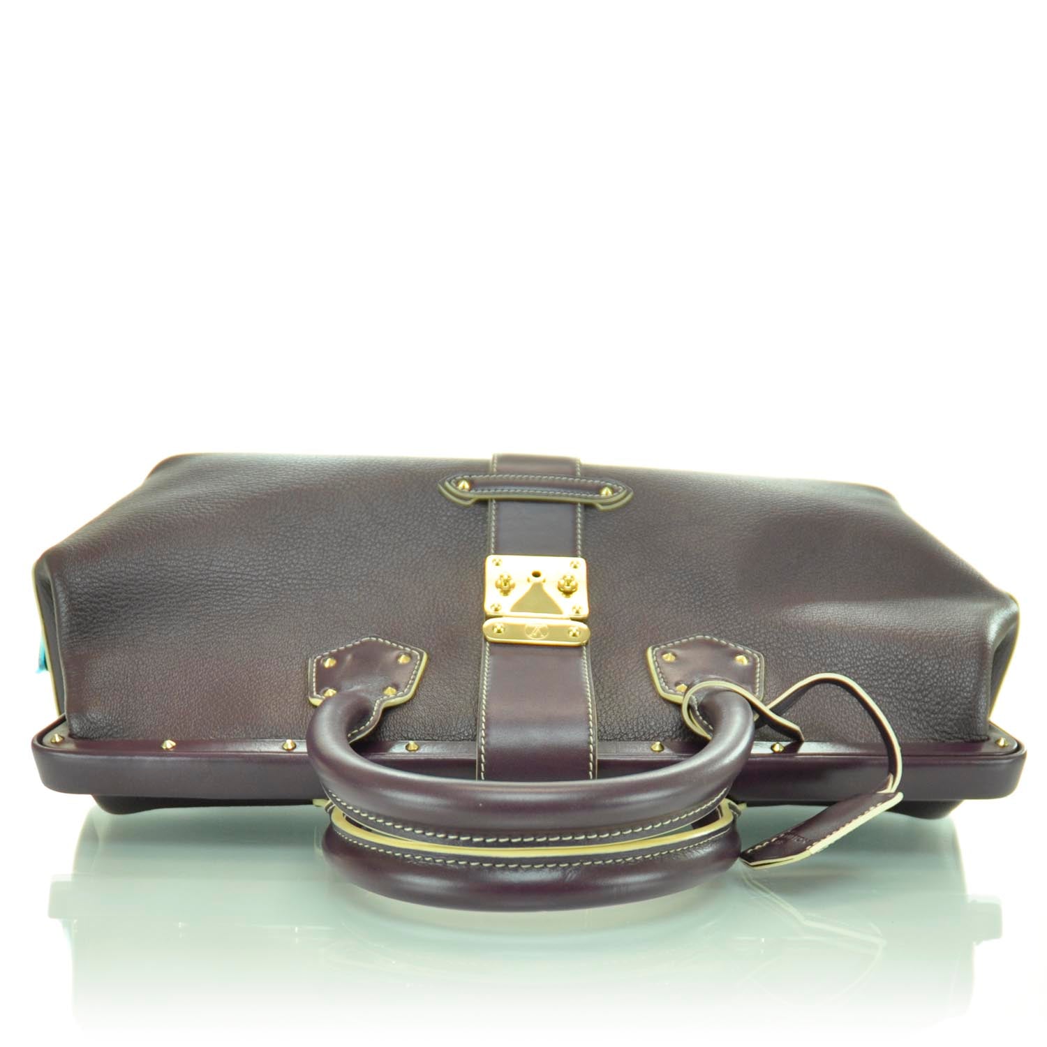 Louis Vuitton Suhali L Ingenieux GM Handbag Bag Prune 4 of 11