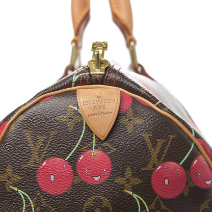Louis Vuitton Monogram Cerises Keepall 45 6 of 14