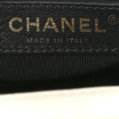 Chanel Glazed Calfskin Medium Boy Flap White 6 of 12