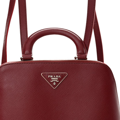 Prada Saffiano Lux Promenade Backpack Cherry 8 of 18