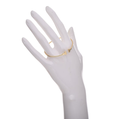 Tiffany 18K Yellow Gold Narrow T Wire Bracelet 2 of 5