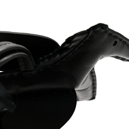 Hermes Milo Lambskin Matte Alligator Touch Grigri Rodeo Pegase Horse Bag Charm PM Black Graphite 3 of 4