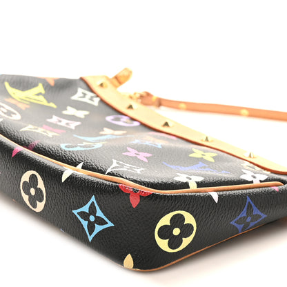 Louis Vuitton Monogram Multicolor Pochette Accessories Black 9 of 9