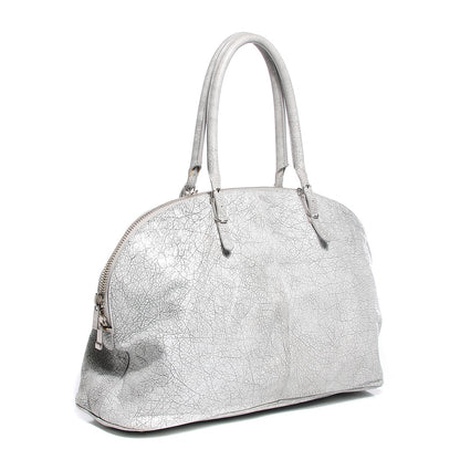 Balenciaga Agneau Marbled Papier Large Bowling Bag Grey 3 of 12
