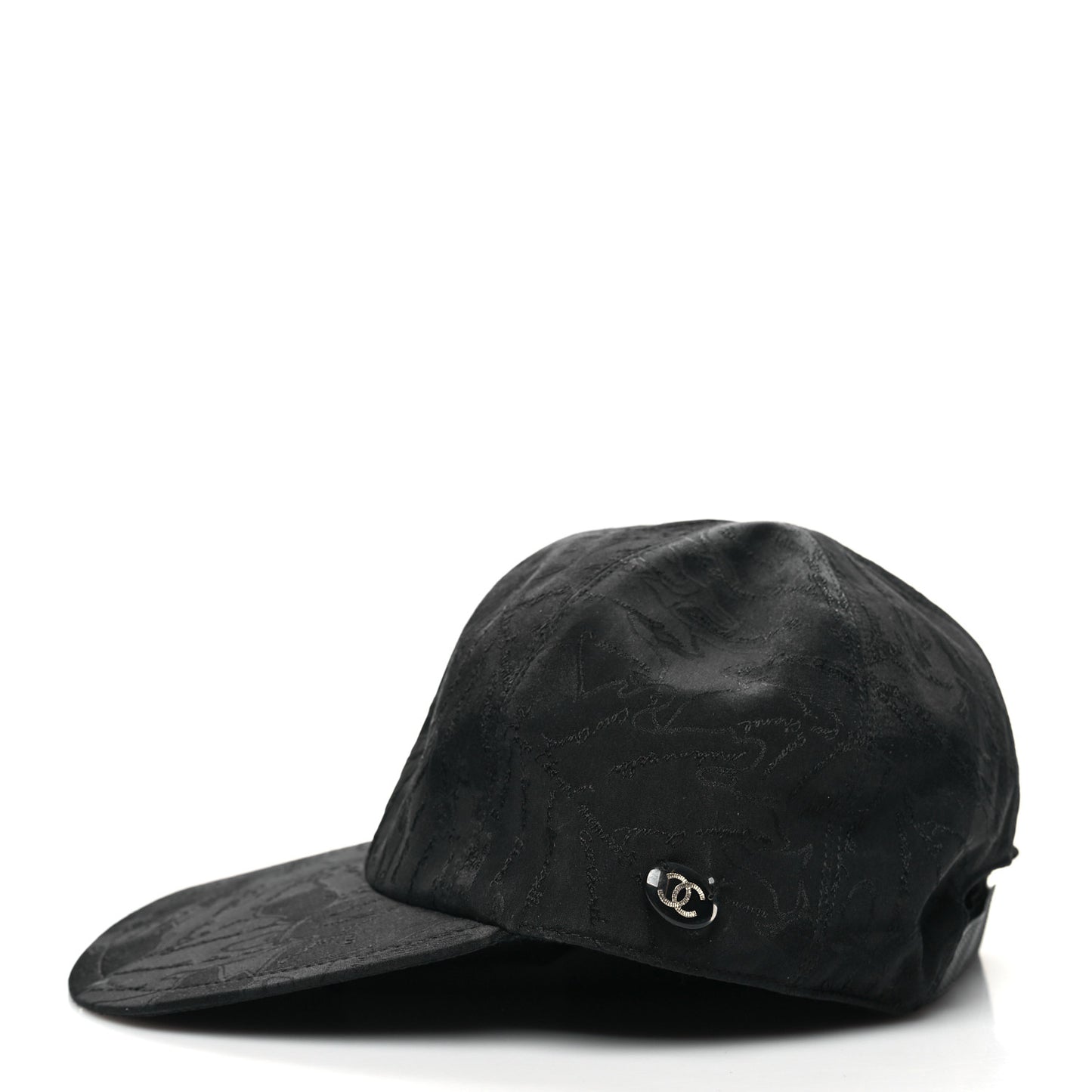 Silk Jacquard CC Cap Hat Black