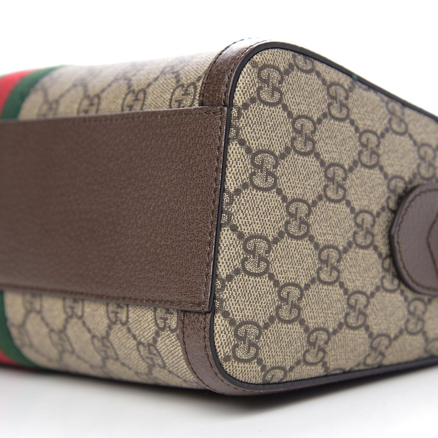 GG Supreme Monogram Web Medium Ophidia Boston Brown
