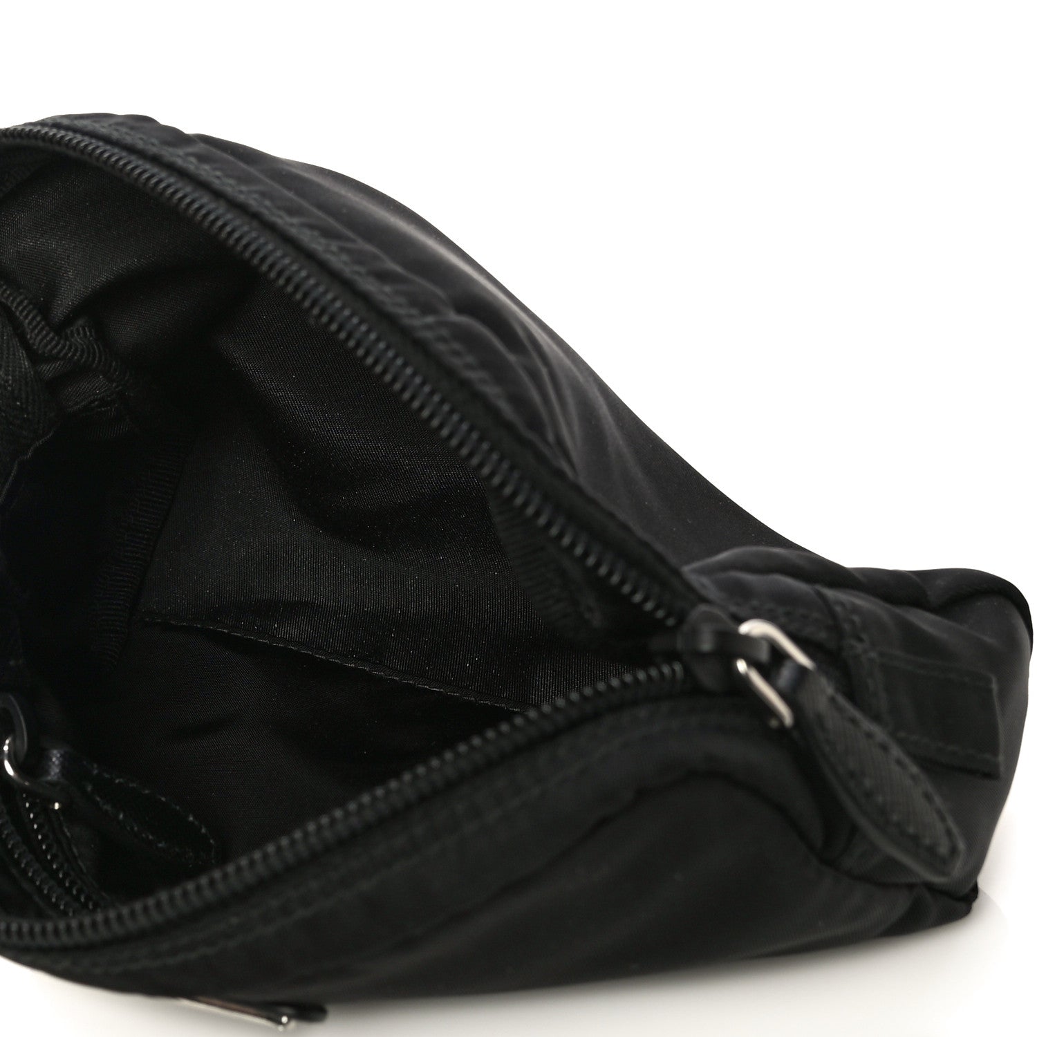 Prada Tessuto Nylon Saffiano Pouch Black 5 of 9