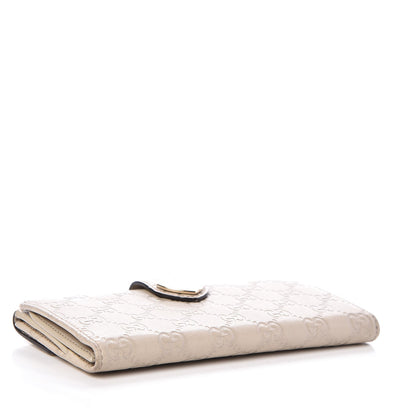 Gucci Guccissima Heart Continental Wallet Off White 4 of 7