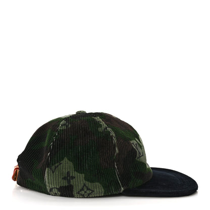 Louis Vuitton Camoflauge Velvet Monogram Cap Black 5 of 8