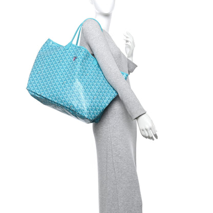 Goyard Goyardine Saint Louis GM Balise Beach Towel Set Turquoise 2 of 12