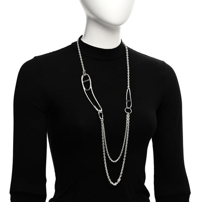 Hermes Sterling Silver Chaine d'Ancre Punk Long Necklace 2 of 6