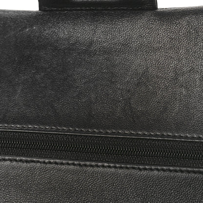 Chanel Lambskin Quilted Medium Double Flap Black 13 of 14