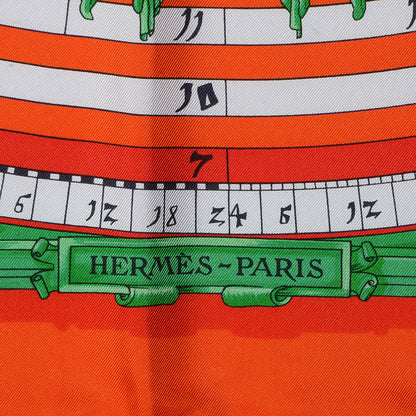 Hermes Silk Astrologie Scarf 90 Capucine Menthe Blanc 3 of 5