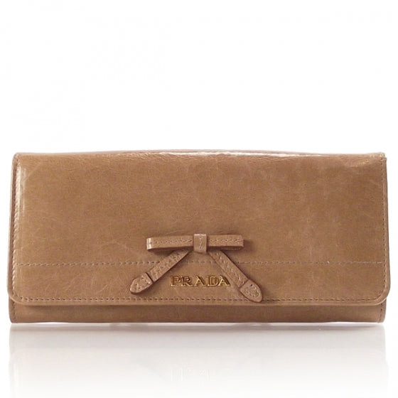 Vitello Bow Flap Wallet