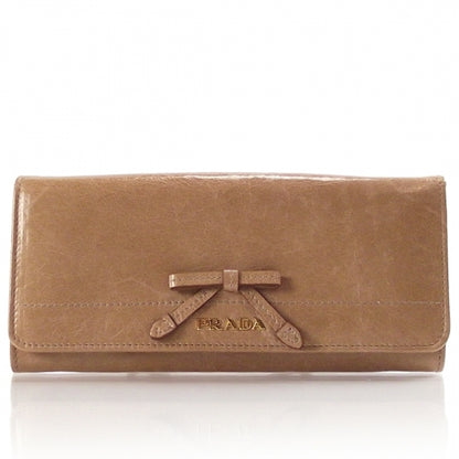 Prada Vitello Bow Flap Wallet 1 of 8