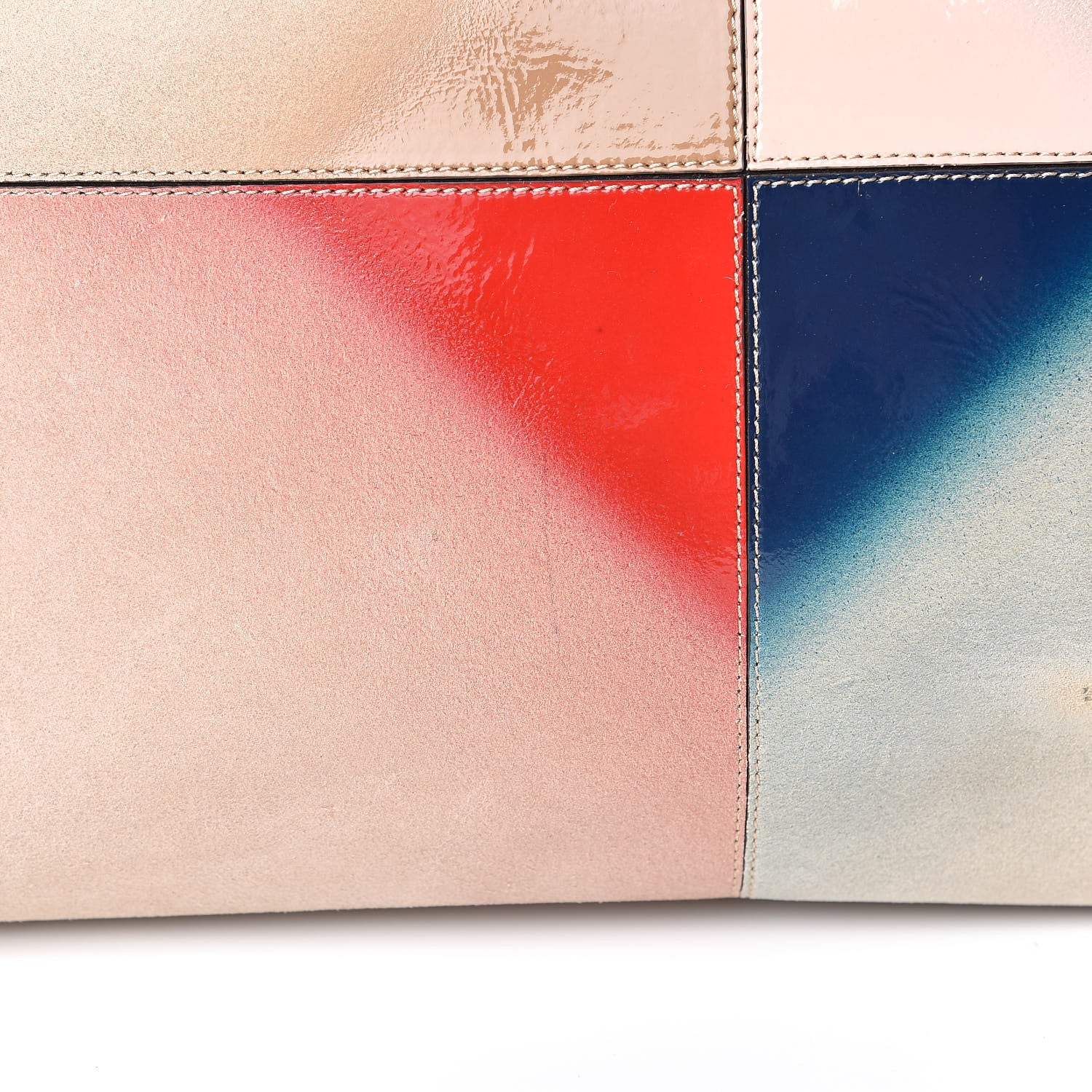 Fendi Suede Airbrushed Large Peekaboo Iconic Satchel Multicolor 10 of 12
