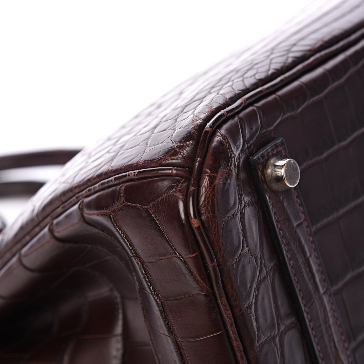 Matte Crocodile Birkin 35 Chocolate