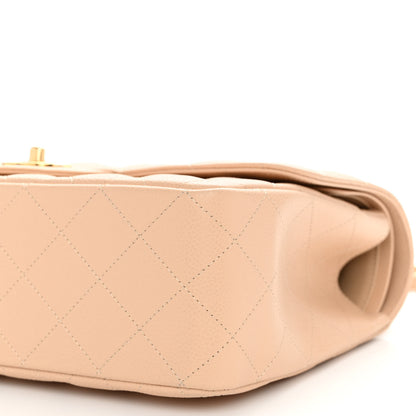 Chanel Caviar Quilted Jumbo Double Flap Light Beige 10 of 10
