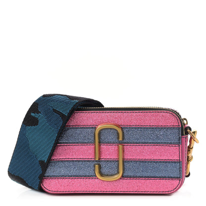 Marc Jacobs Calfskin Glitter Small Snapshot Camera Bag Pink Multicolor 1 of 10