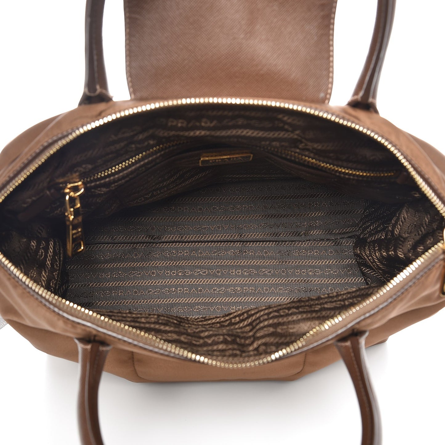 Saffiano Tessuto Nylon Tote Corinto