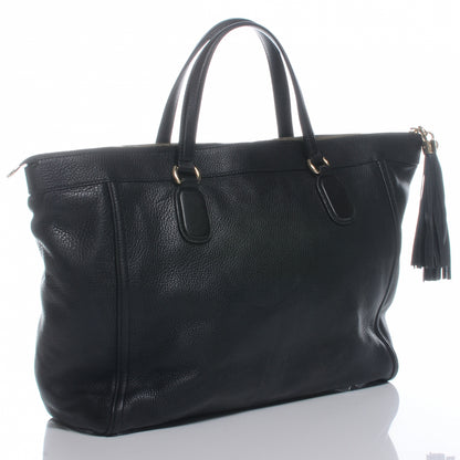 Gucci Pebbled Calfskin Large Soho Top Handle Bag Black 3 of 8