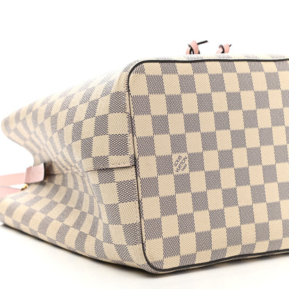 Louis Vuitton Damier Azur Neonoe MM Eau De Rose 10 of 14