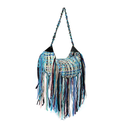 Chanel Tweed Fringe Hammock Hobo Bag Multicolor 2 of 10