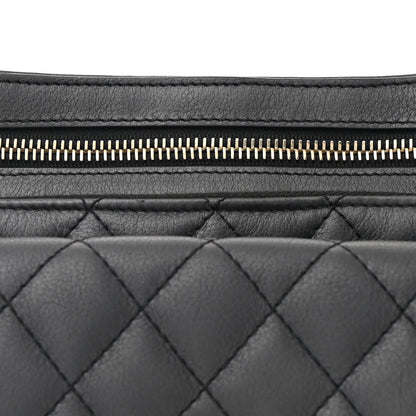 Chanel Calfskin Flap Chain Waist Bag Black 9 of 11
