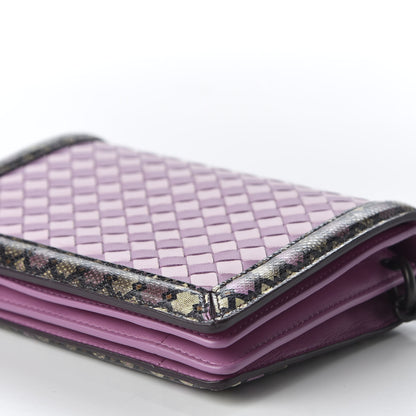 Bottega Veneta Nappa Karung Intrecciato Mini Montebello Crossbody Bag Purple Pink 6 of 8