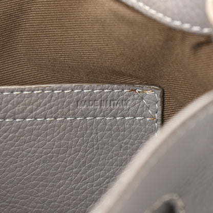 Chloe Calfskin Medium Marcie Round Crossbody Bag Cashmere Grey 7 of 14