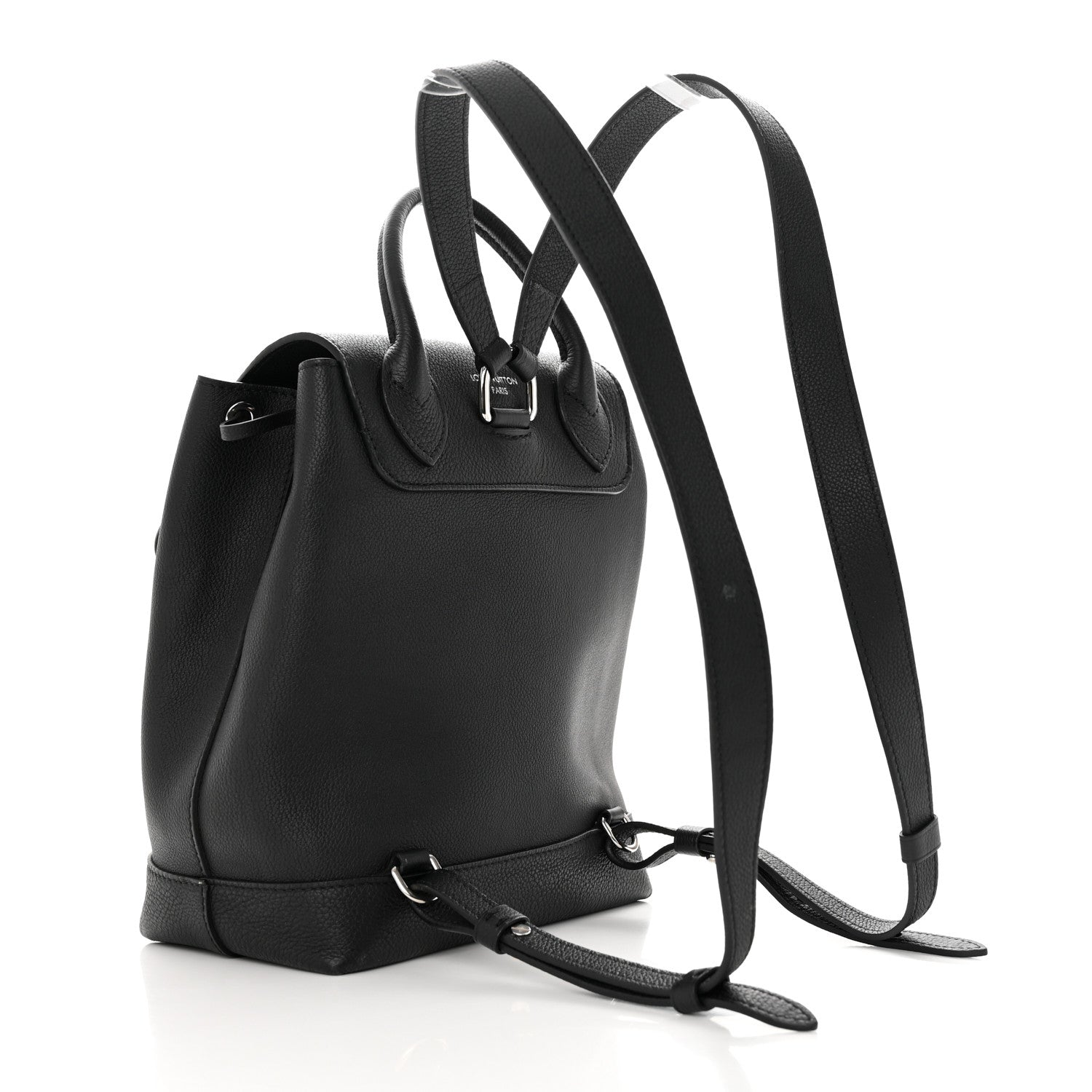 Louis Vuitton Calfskin Lockme Backpack Black 3 of 16