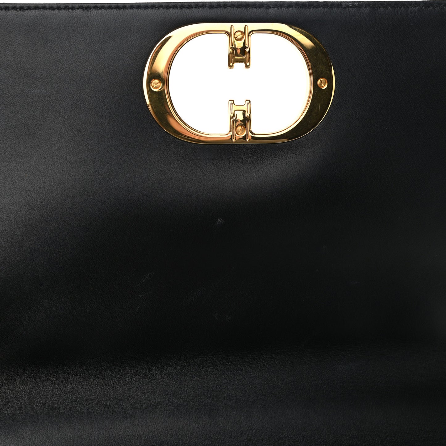 Grained Calfskin Cannage Large Caro Bag Black