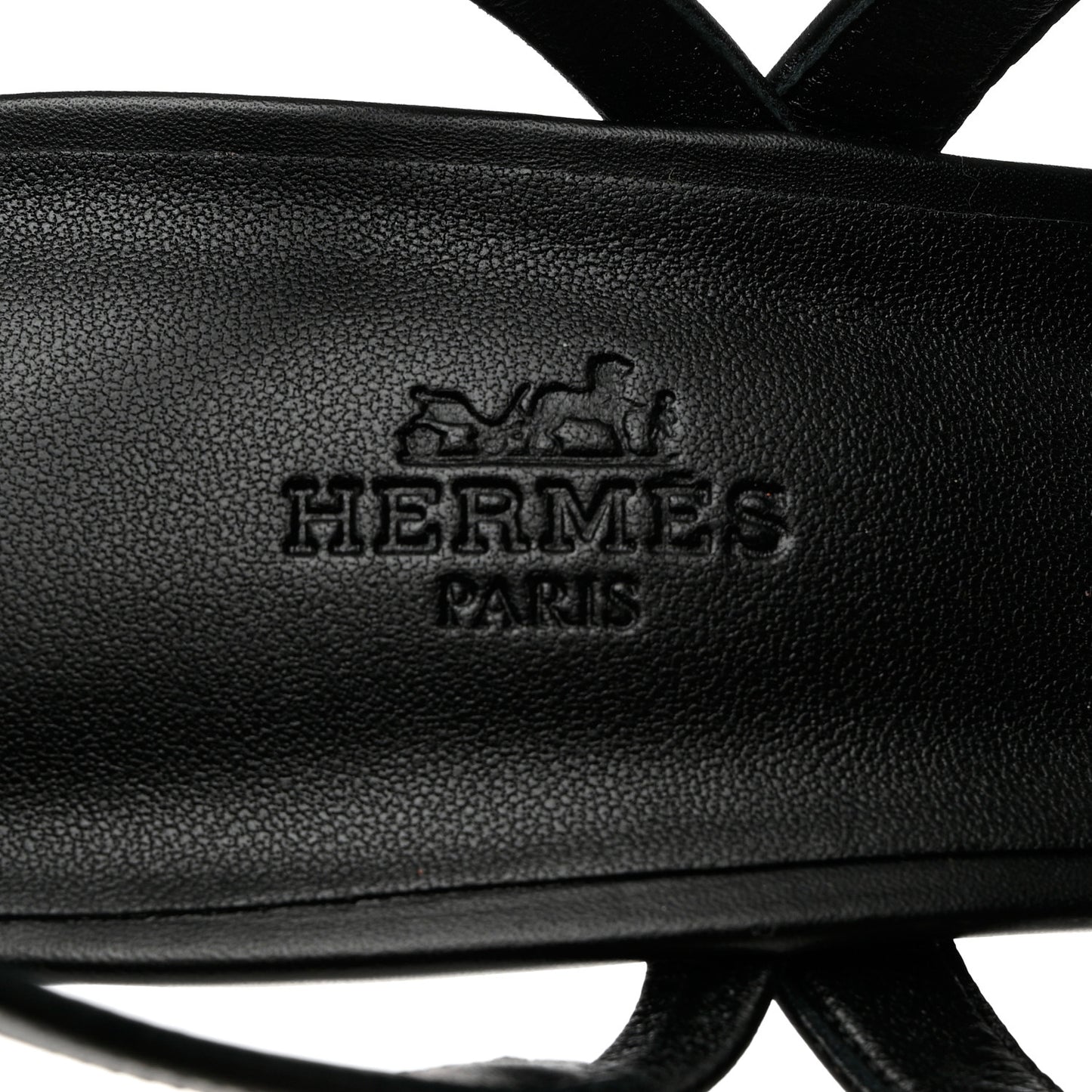 Calfskin Glamour 75 Sandals 40 Black