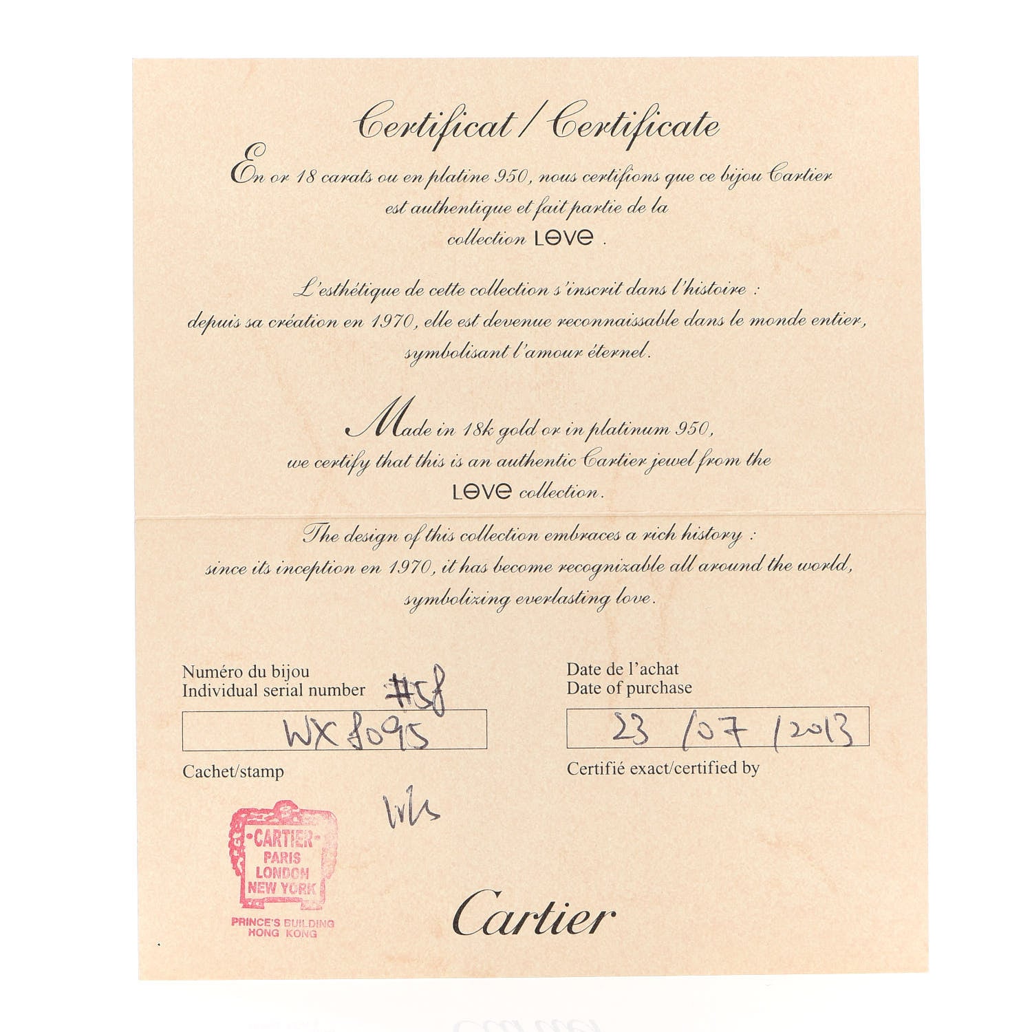 Cartier 18K Pink Gold 5.5mm LOVE Ring 58 8.25 5 of 5