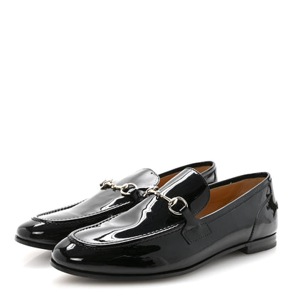 Gucci Patent Womens Jordaan Loafers 40 Black 4 of 10