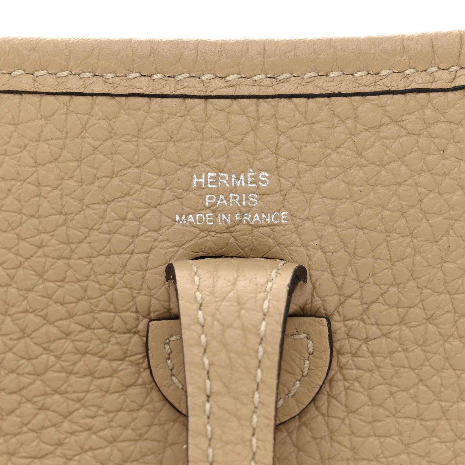 Hermes Taurillon Clemence Amazone Evelyne TPM Beige Marfa 6 of 12