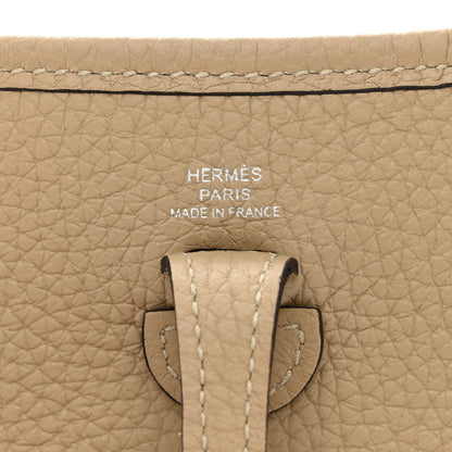 Hermes Taurillon Clemence Amazone Evelyne TPM Beige Marfa 6 of 12