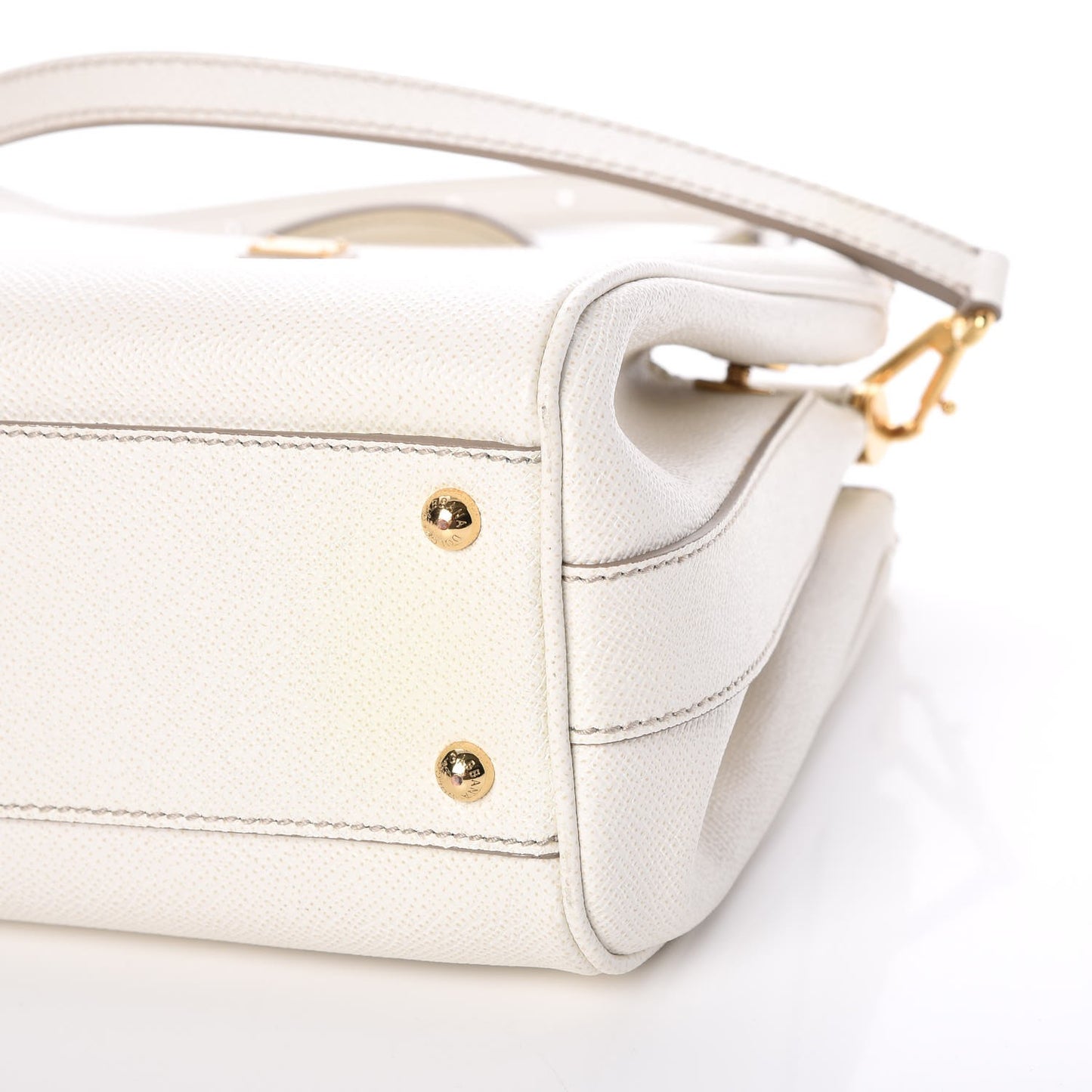 Dauphine Miss Sicily Double Zip Satchel White
