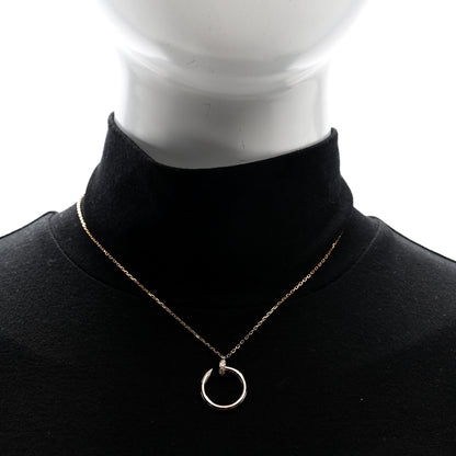 Cartier 18K Pink Gold Diamond Juste Un Clou Pendant Necklace 2 of 4