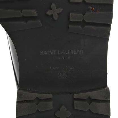 Saint Laurent Calfskin William Double-Laced Boot 35 Black 8 of 14