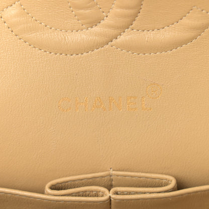 Chanel Lambskin Quilted Medium Double Flap Beige 6 of 14