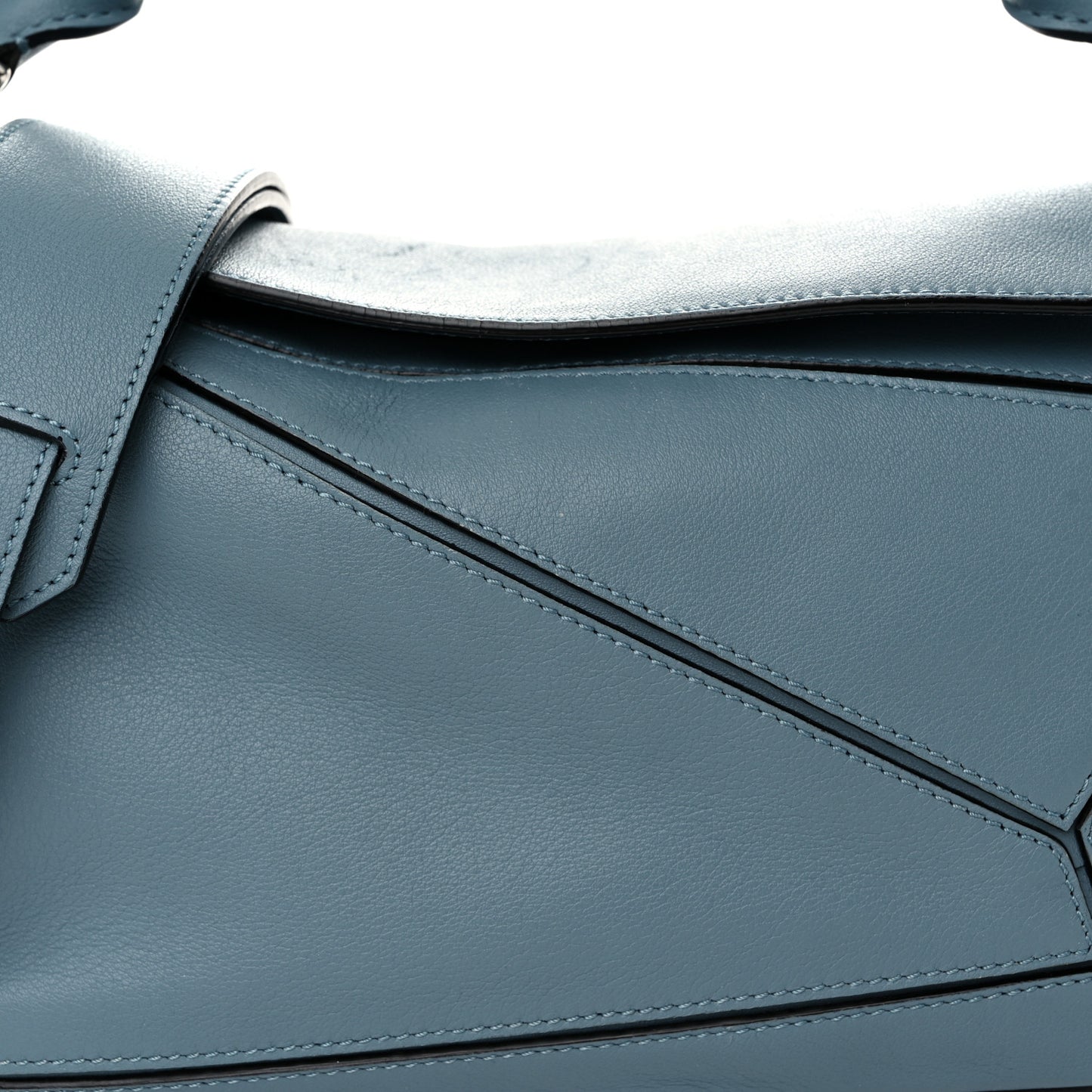 Calfskin Small Puzzle Bag Stone Blue