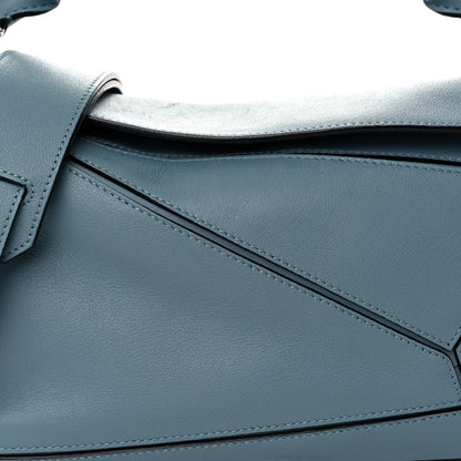 Loewe Calfskin Small Puzzle Bag Stone Blue 8 of 10