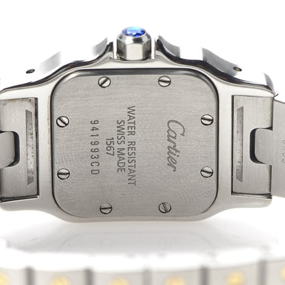 Cartier Stainless Steel 18K Yellow Gold 24mm Santos De Cartier Galbee Quartz Watch 5 of 7
