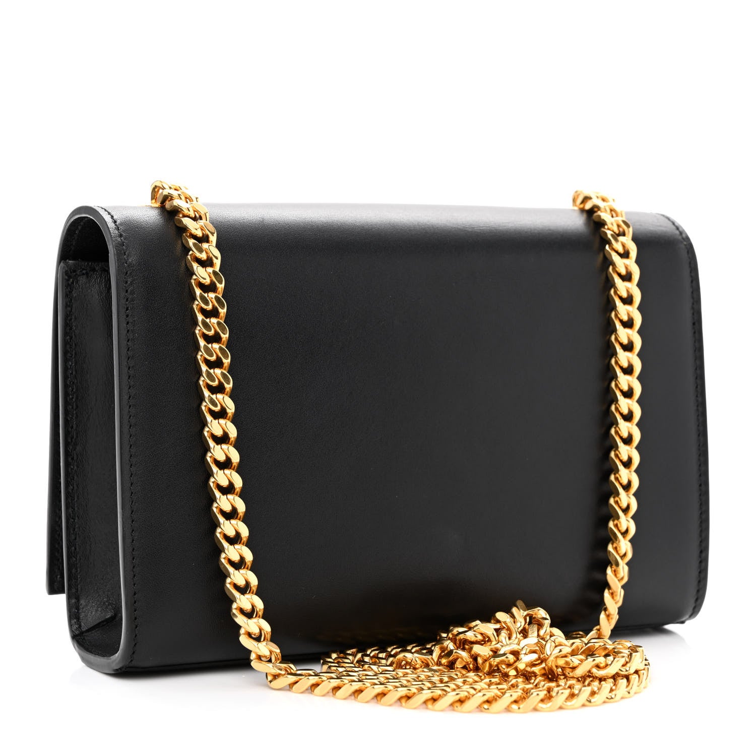 Saint Laurent Calfskin Small Classic Monogram Kate Tassel Satchel Black 3 of 13