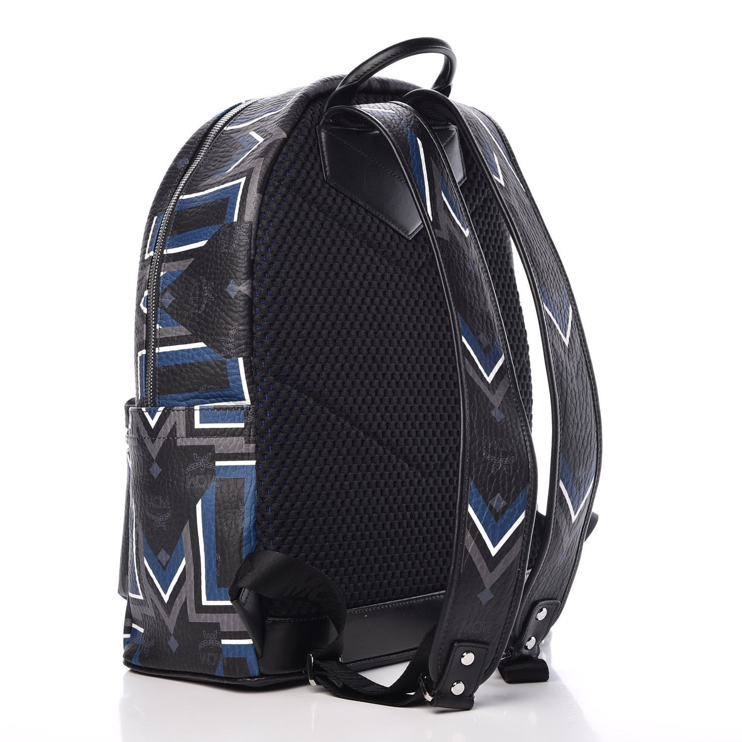 Visetos Gunta Striped Printed Medium Stark Backpack Black