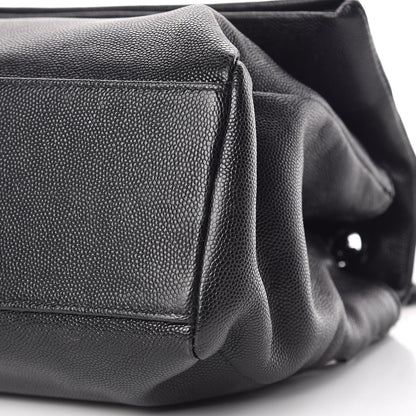 Saint Laurent Grain De Poudre Medium West Hollywood Monogram Fold-Over Black 10 of 11